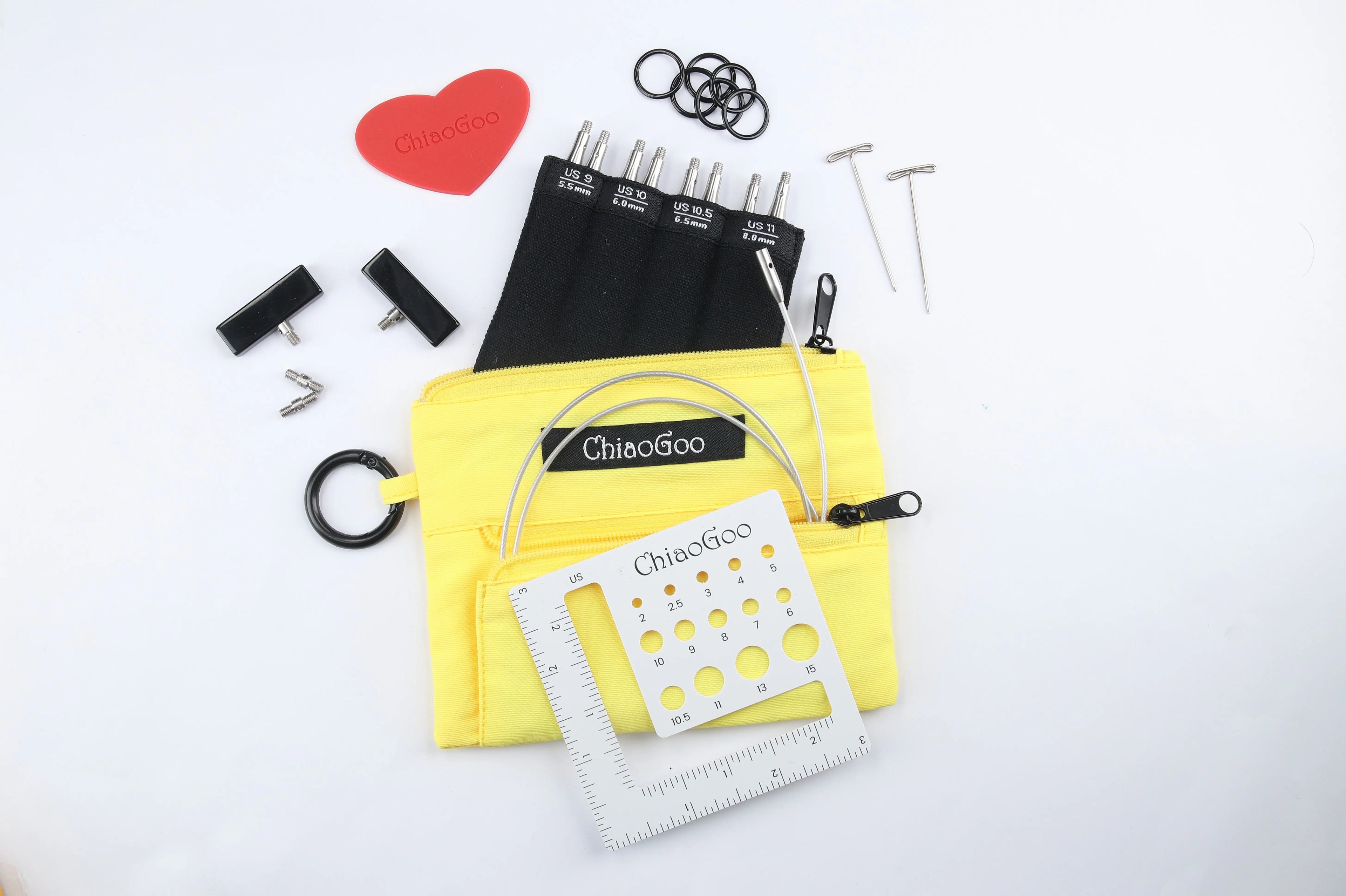 ChiaoGoo TWIST Shorties Set – Austauschbare Stricknadeln für Präzision und Komfort ChiaoGoo