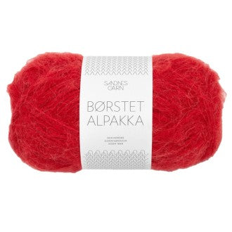 Borstet Alpakka