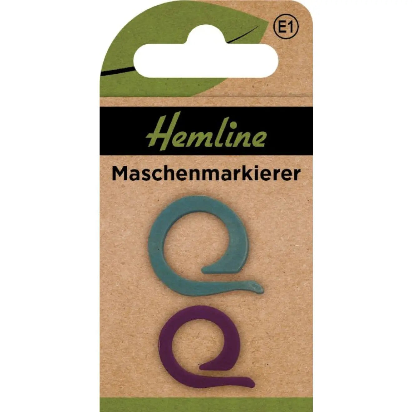 Hemline Maschenmarkierer – Set mit 20 Stück in Blau und Lila Lianne Maschenmarkierer