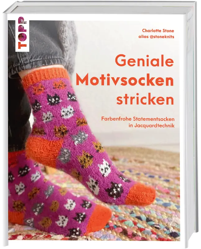 Geniale Motivsocken stricken – 25 kreative Jacquard-Designs Topp Verlag Buch