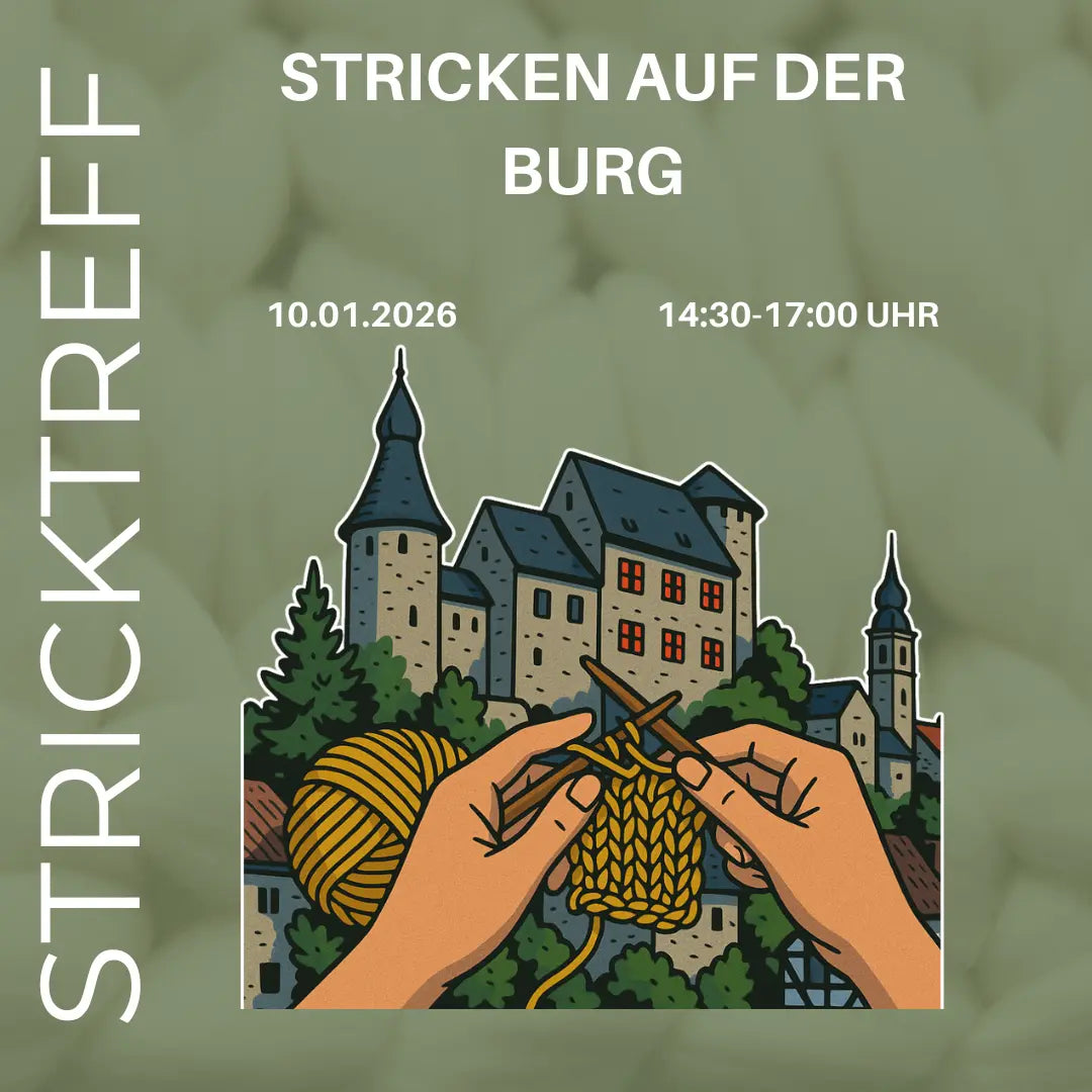 Lianne Stricktreffen auf der Burg | Gemeinsam stricken in Stolberg