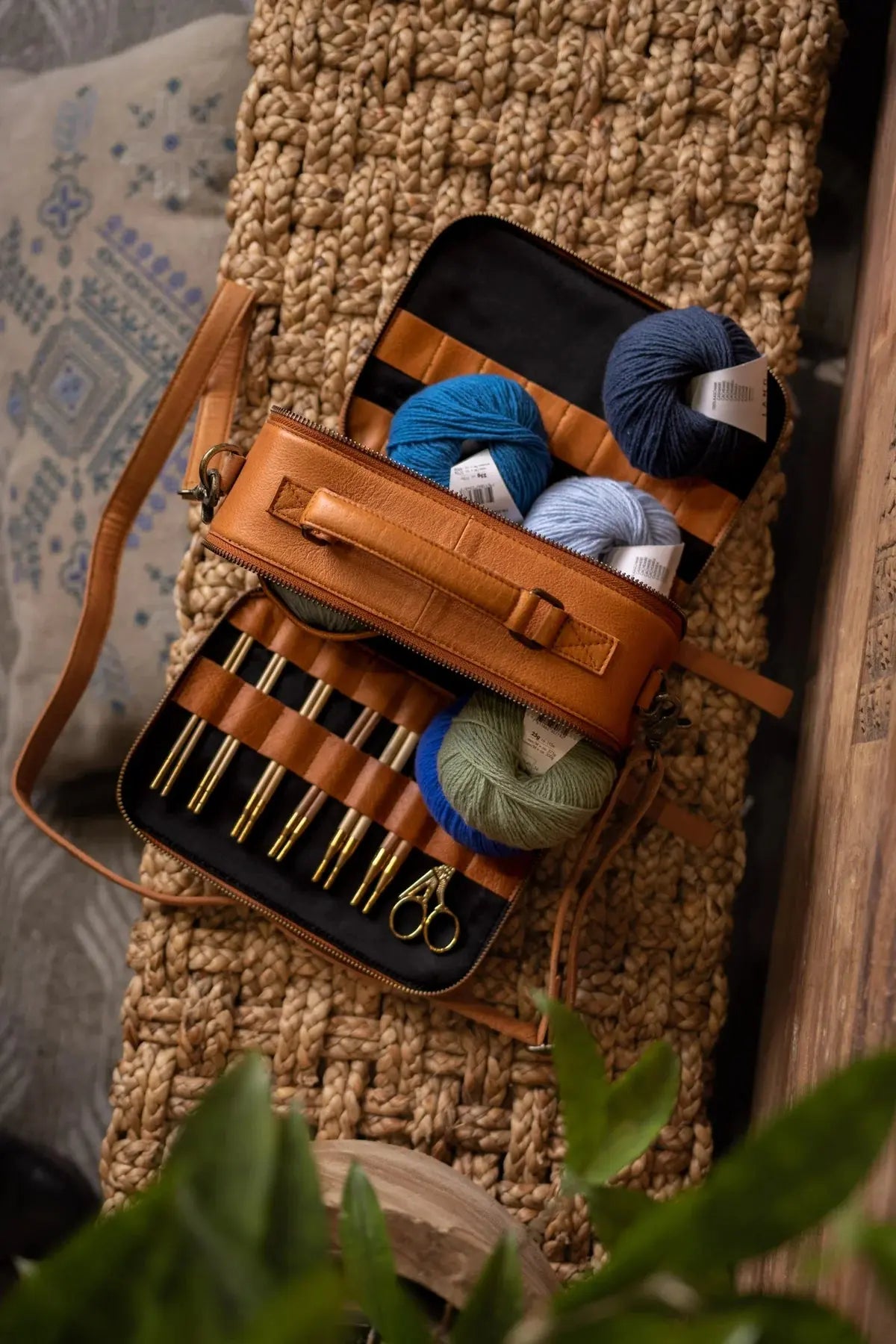 Lilly - Projekttasche für Wolle und Zubehör muud Tasche zur Aufbewahrung