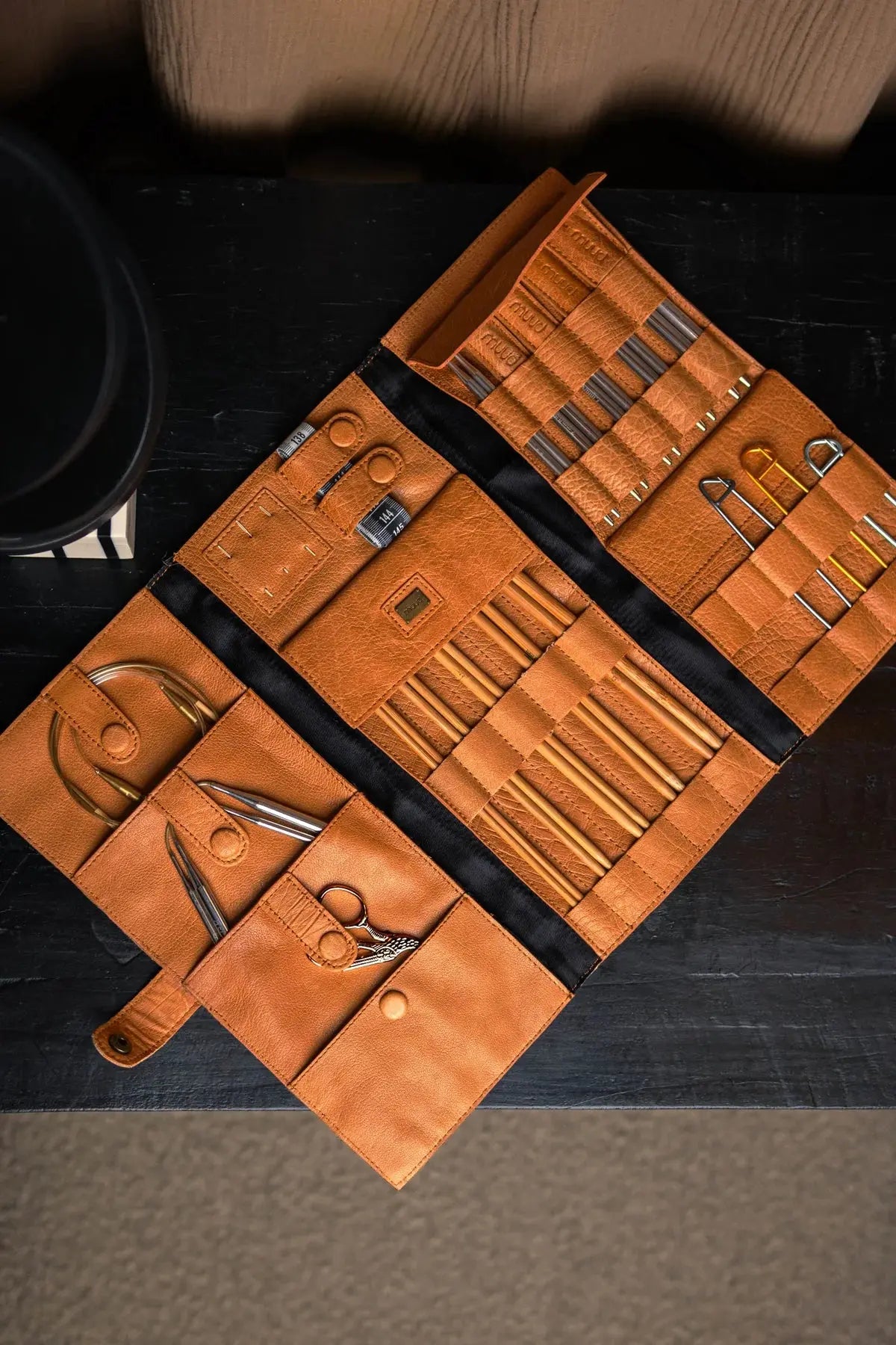 Lucy - Nadeltasche für Stricknadeln und Strickzubehör muud Tasche zur Aufbewahrung