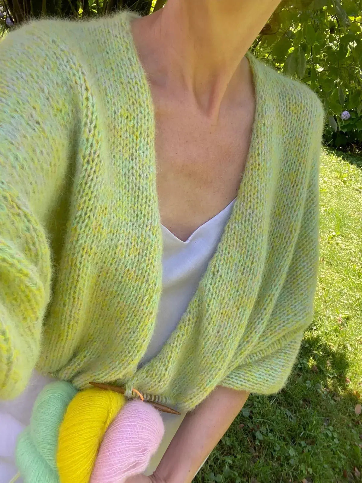 Strickset⎜MIKA Summer Cardigan brushed Alpaka Edition Lotilda Strickset