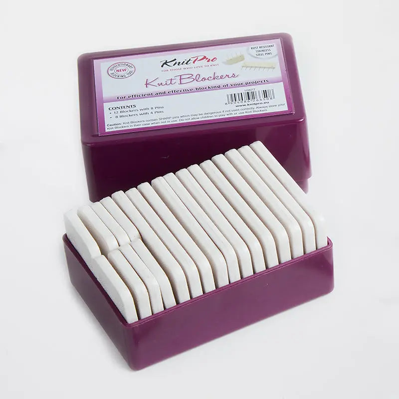 Nadelkämme zum Spannen in Regenbogenfarben KnitPro Strickzubehör