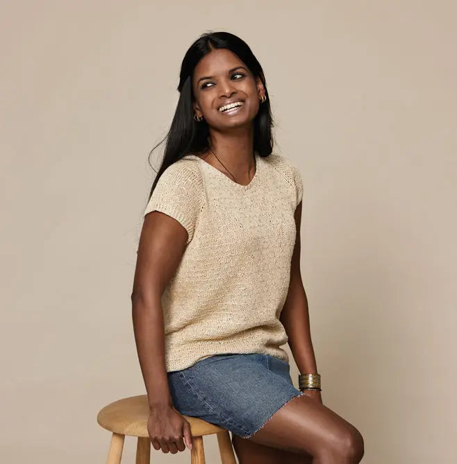 Strickanleitung - Fischernetz Top Surring Isager Strickanleitung