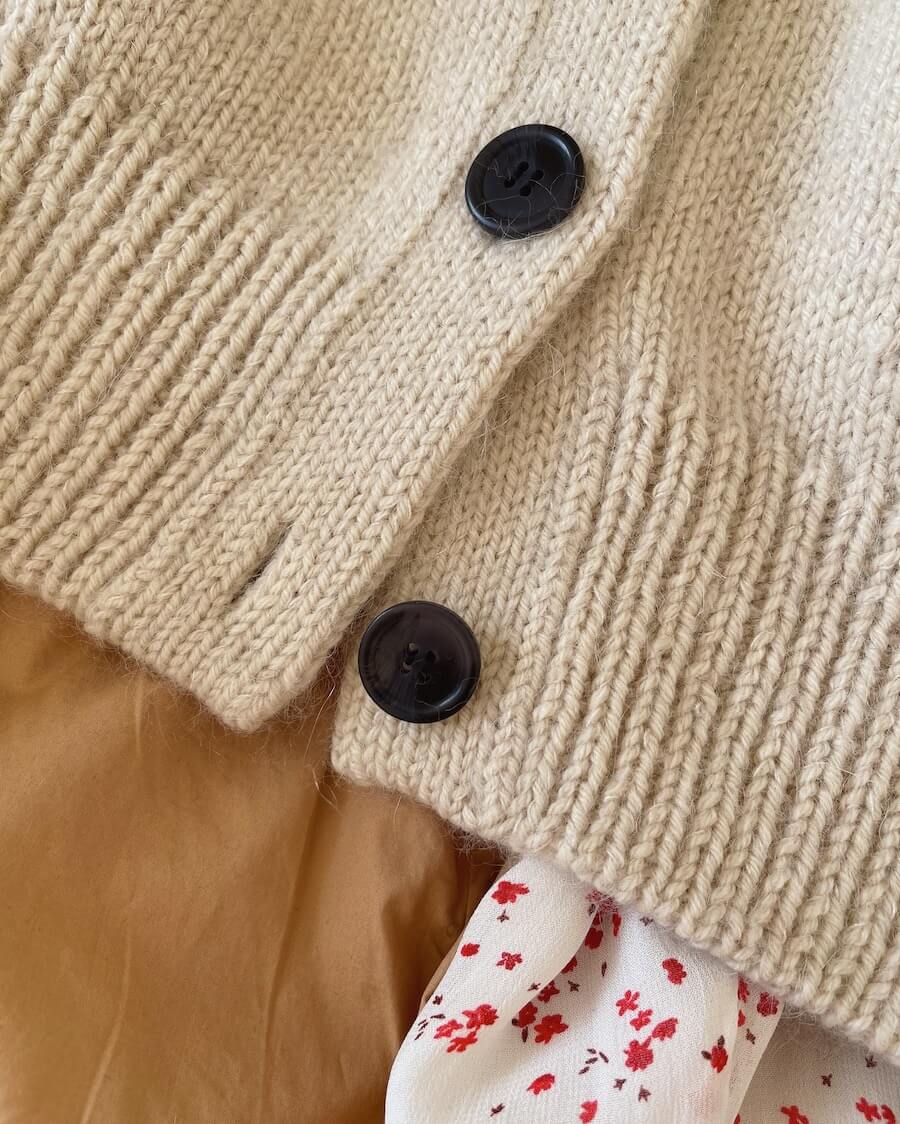 Strickset⎜Champagne Cardigan