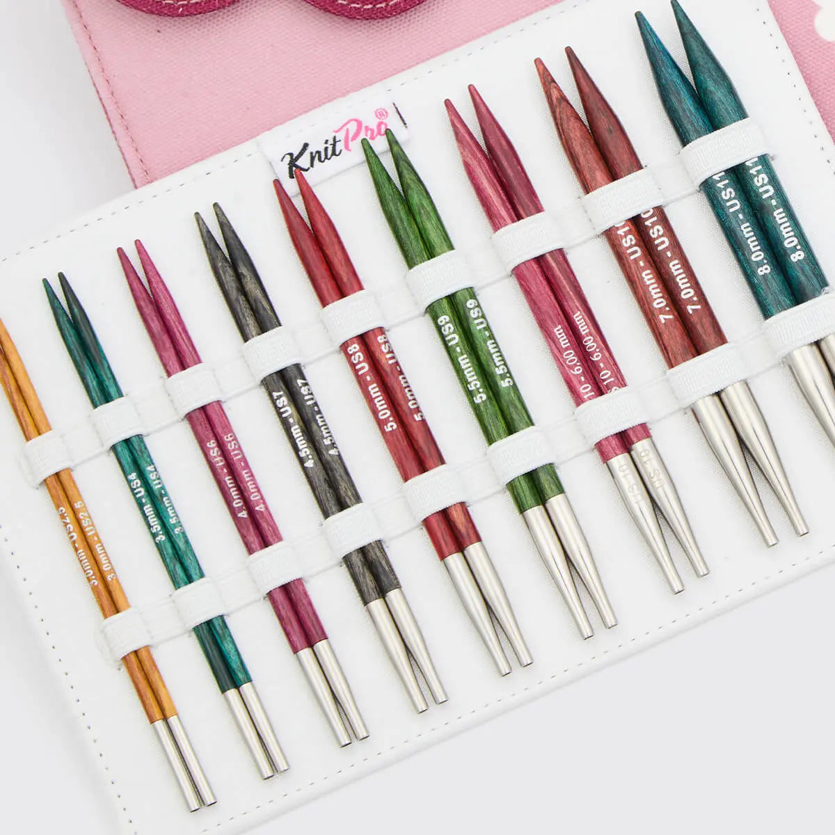 Deluxe Nadelset auswechselbare Nadelspitzen Dreamz 3,00 - 8,00 mm 10 cm KnitPro Nadeln