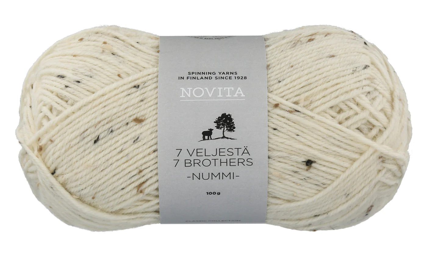 Novita 7 Veljestä Nummi Sockengarn - mit Farbsprenkel