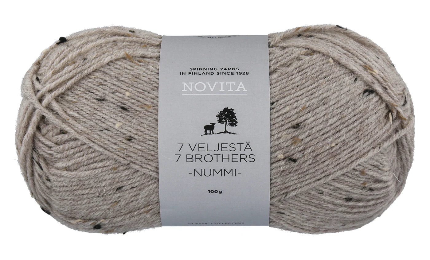Novita 7 Veljestä Nummi Sockengarn - mit Farbsprenkel
