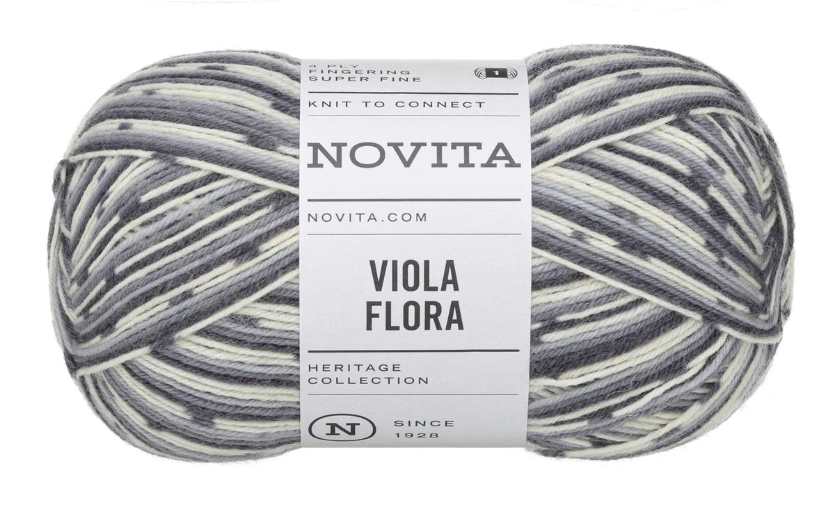 Novita Viola Flora – 4-fädige Sockenwolle