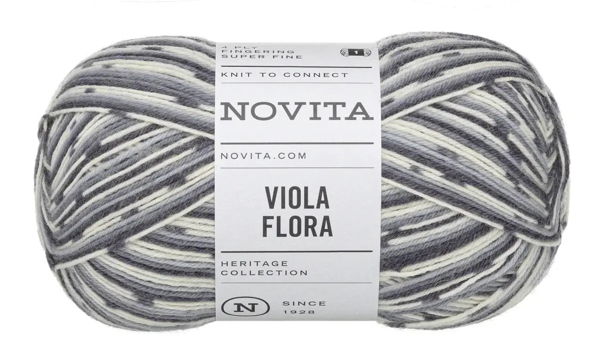 Novita Viola Flora – 4-fädige Sockenwolle Novita Wolle