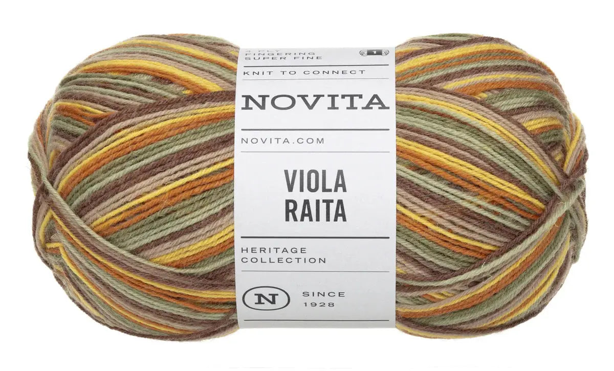 Viola Raita - 4 fädiges Sockengarn Novita Wolle