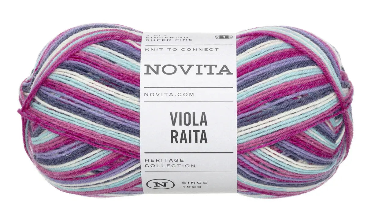 Viola Raita - 4 fädiges Sockengarn Novita Wolle