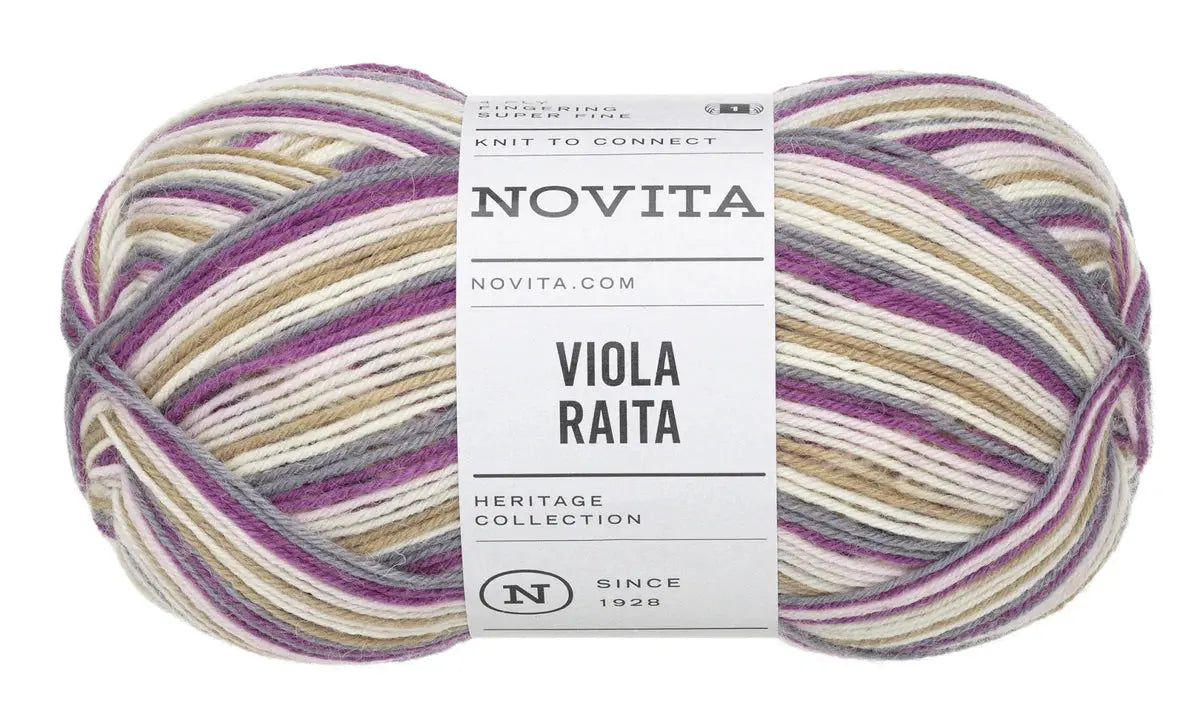 Viola Raita - 4 fädiges Sockengarn Novita Wolle