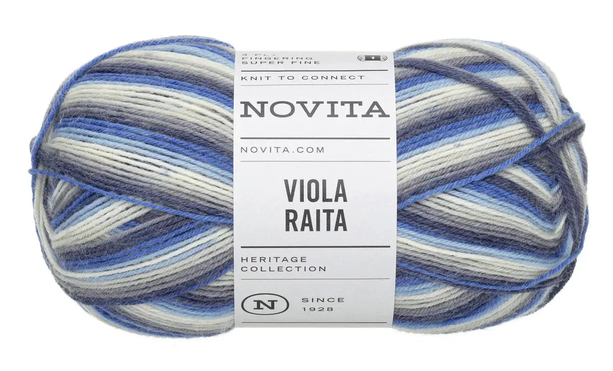 Viola Raita - 4 fädiges Sockengarn Novita Wolle