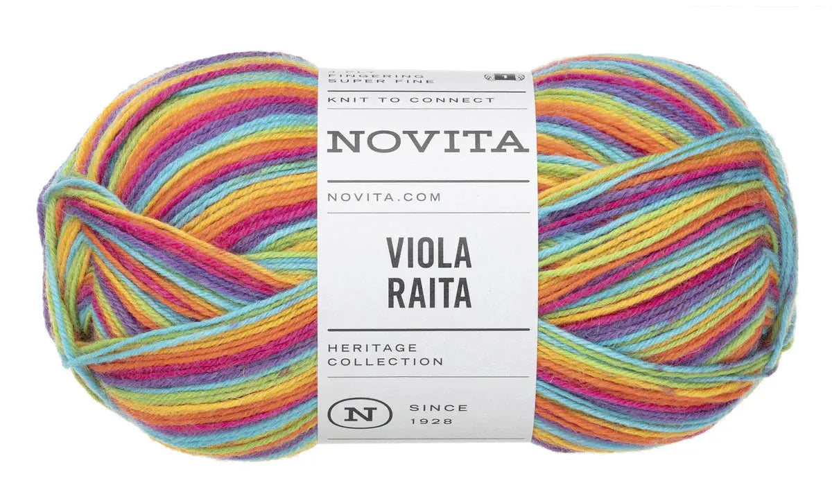 Viola Raita - 4 fädiges Sockengarn Novita Wolle