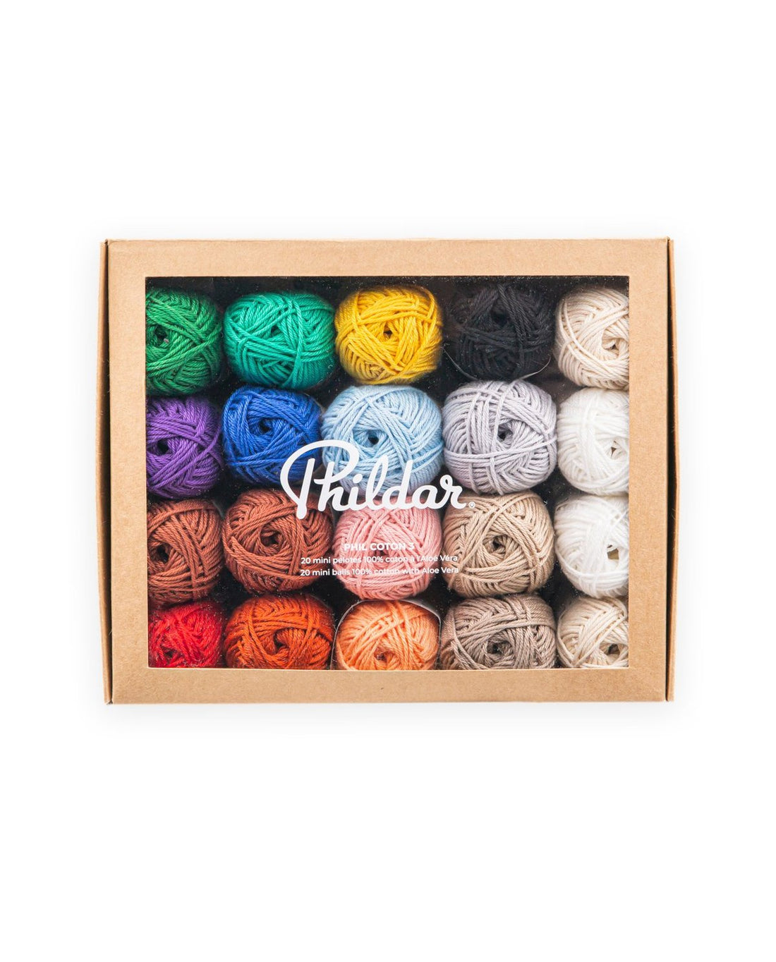 Box mit 20 Mini-Knäueln Phil Coton 3