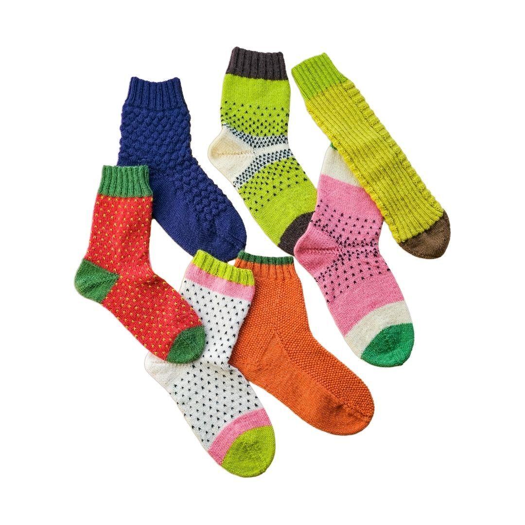 Anleitungsheft „Fruity Socks“ – Bunte Socken mit Fruchtmotiven