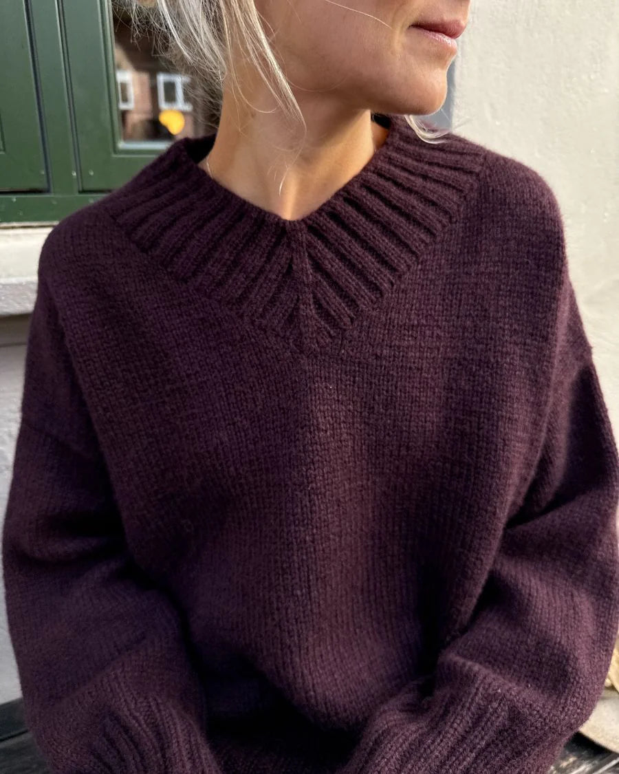 Strickanleitung Hannah Sweater V-neck