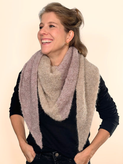 Strickset | Tuch Kati – Bouclé-Variante