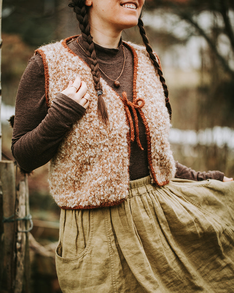 Mellow Vest Chunky von Kleinigkeitenliebe, Weste mit Blende, Foto 1 von 5