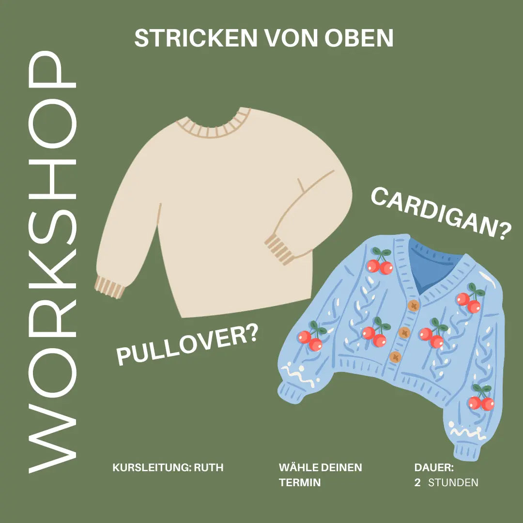 Workshop: Pullover stricken von oben