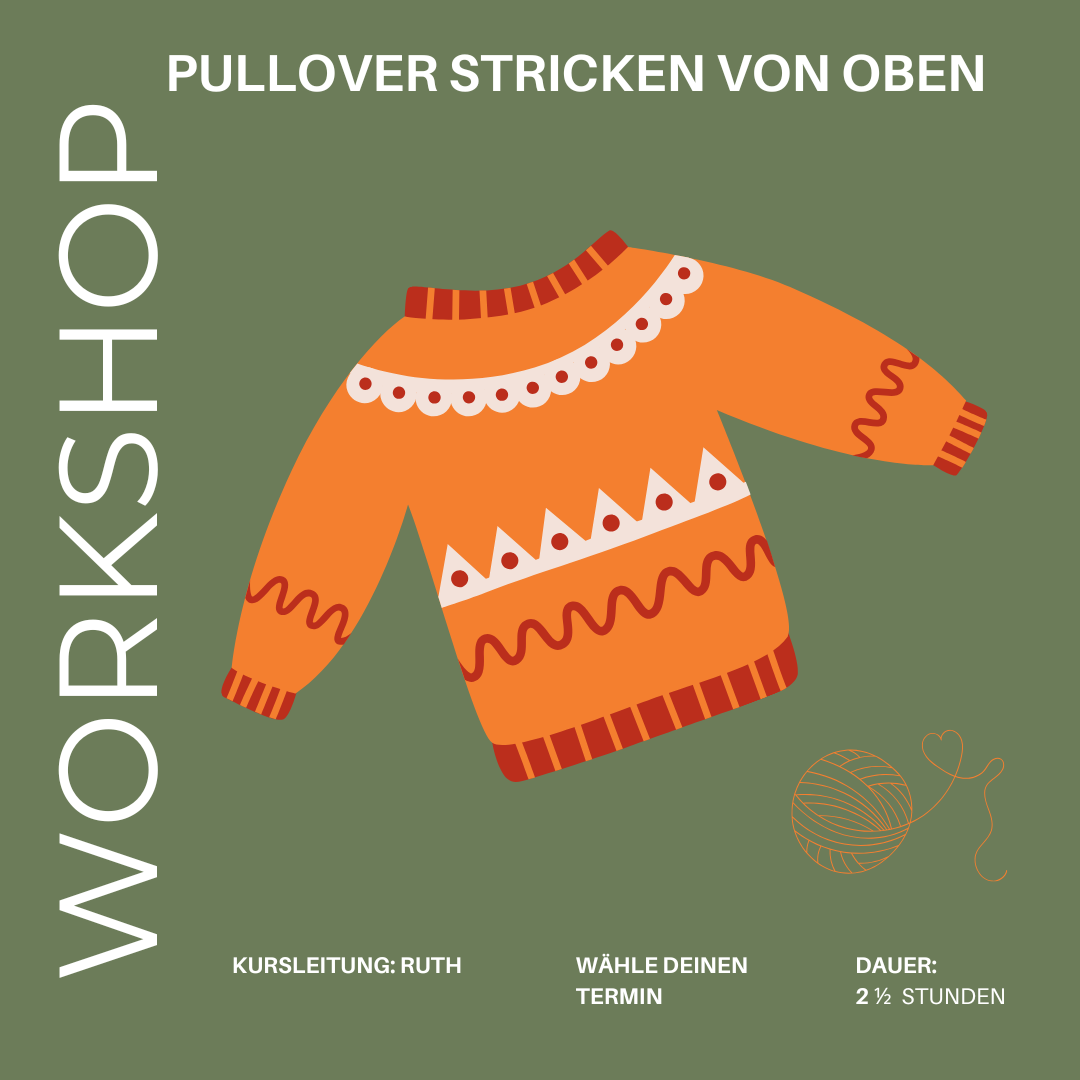 Workshop: Pullover stricken von oben