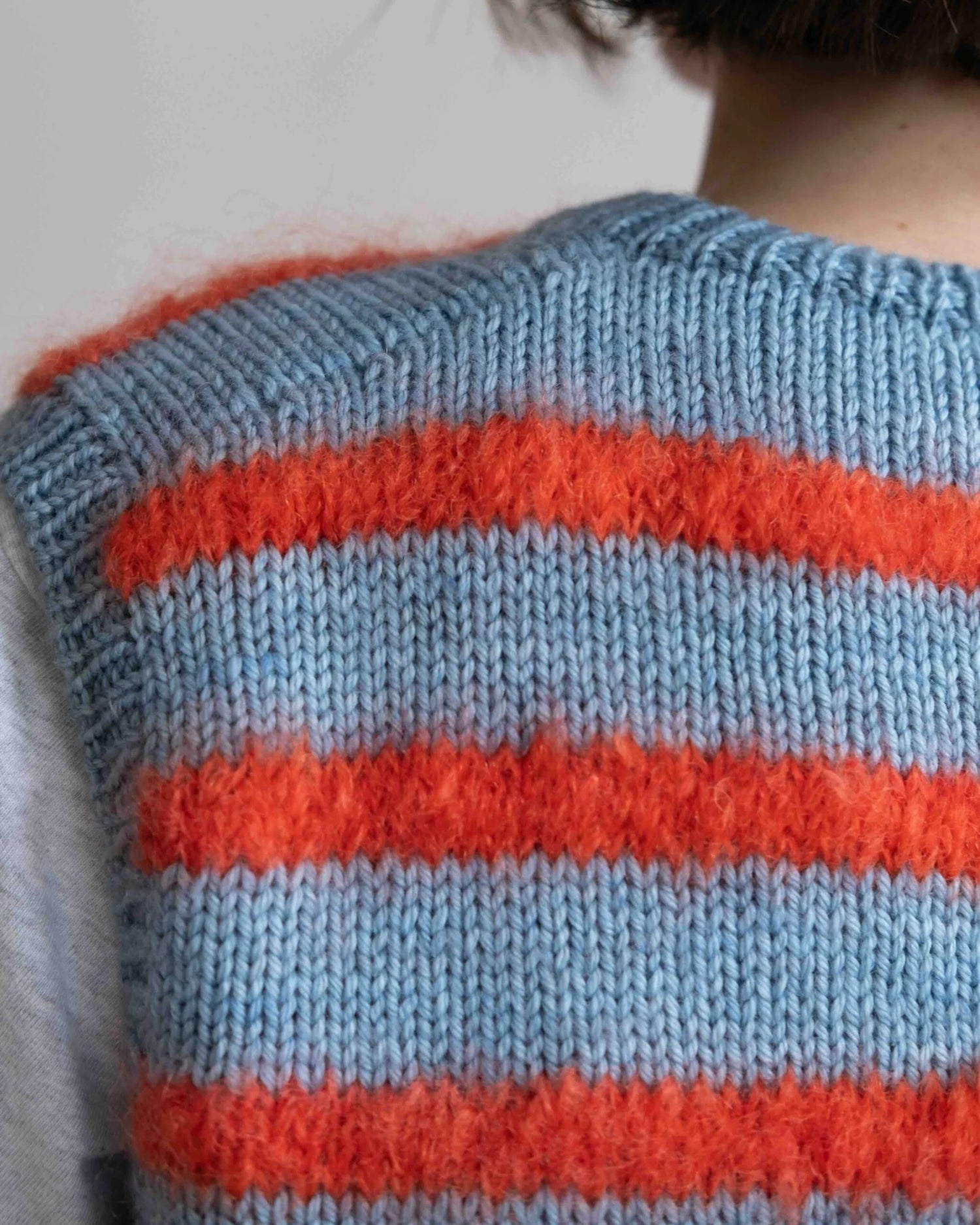 Strickanleitung Fluffy Stripe Slipover