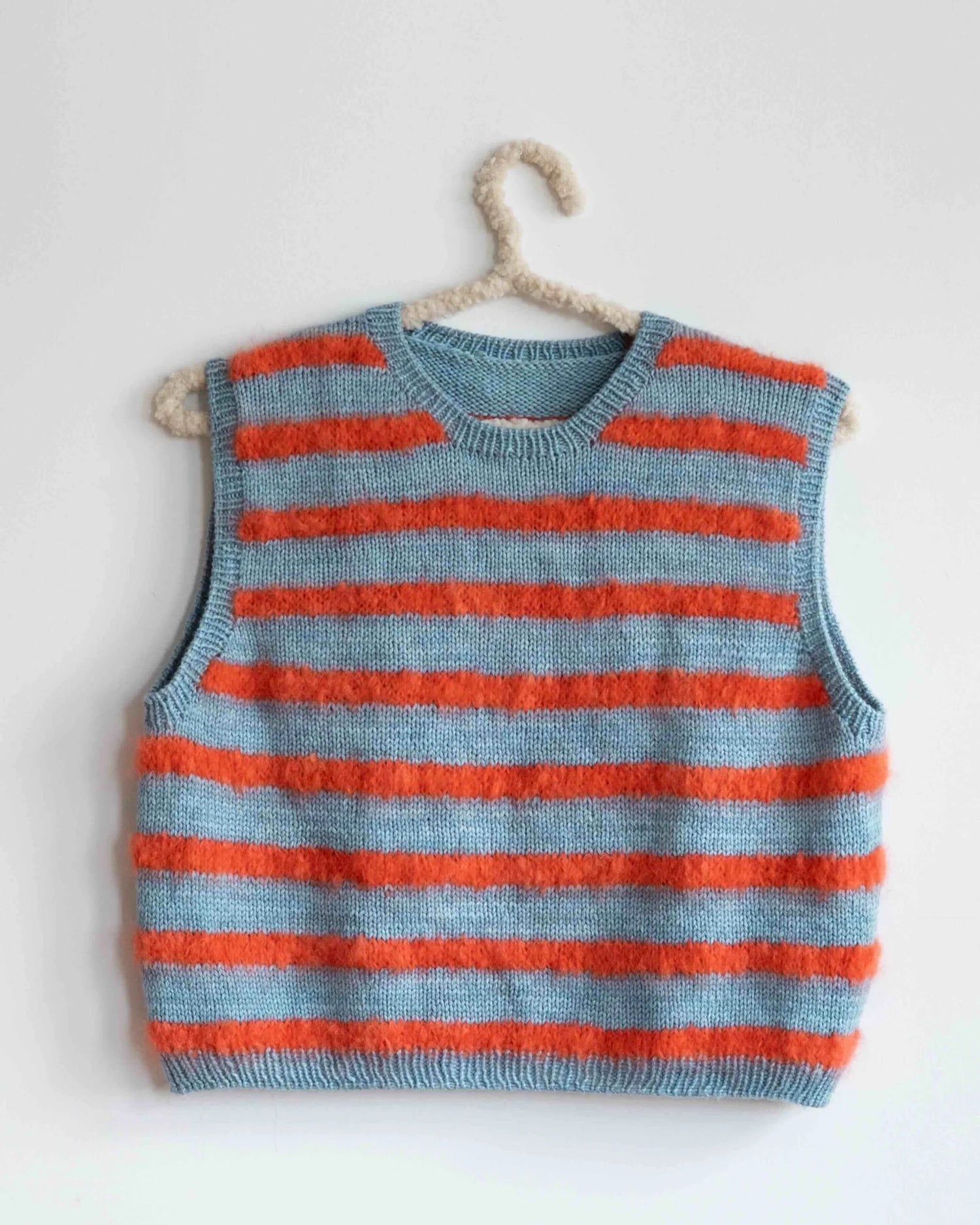 Strickanleitung Fluffy Stripe Slipover