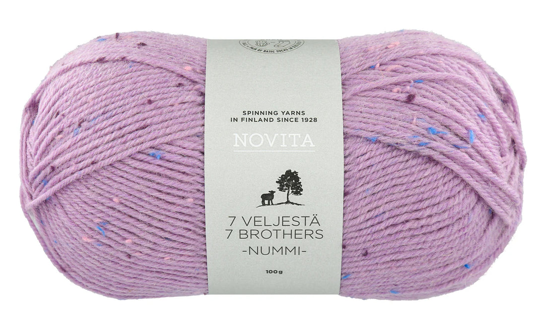Novita 7 Veljestä Nummi Sockengarn - mit Farbsprenkel