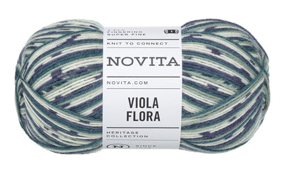 Novita Viola Flora – 4-fädige Sockenwolle