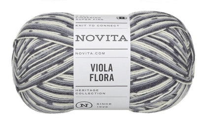 Novita Viola Flora – 4-fädige Sockenwolle