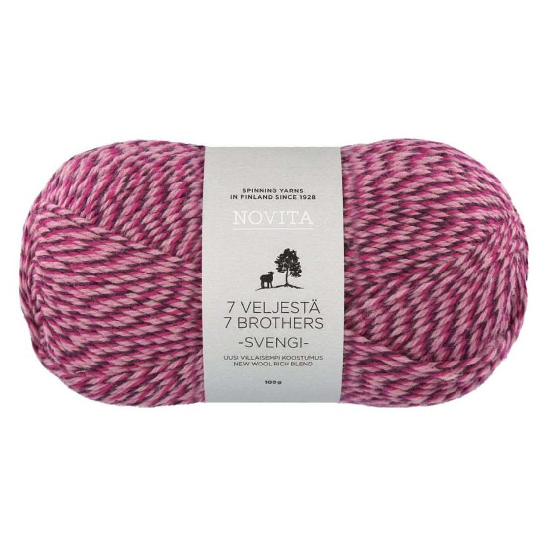 Novita 7 Veljestä Svengi – Sockengarn mit Verzwirnung