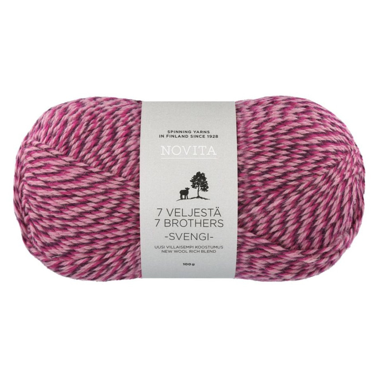 Novita 7 Veljestä Svengi – Sockengarn mit Verzwirnung